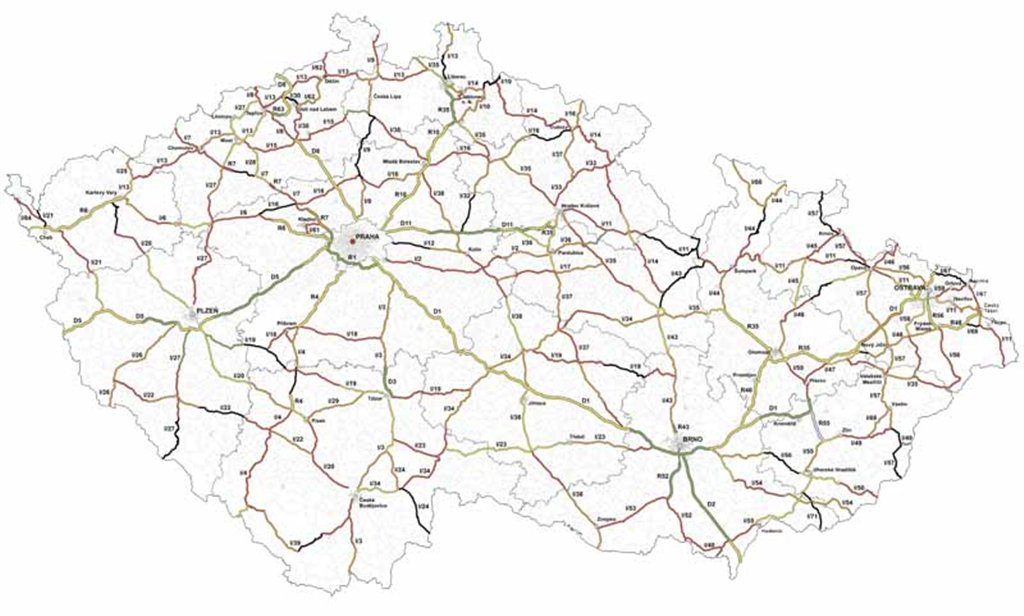 Nová mapa rizikových silnic